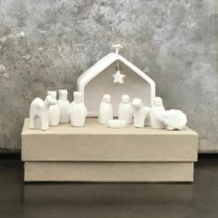 East Of India Porcelain Nativity Set - Handcrafted Christmas Ornament -Campus Gifts Sales 1548 east of india porcelain nativity set 3