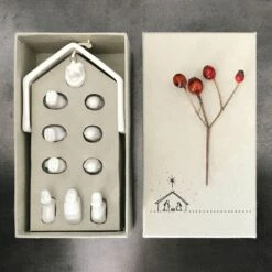 East Of India Porcelain Nativity Set - Handcrafted Christmas Ornament -Campus Gifts Sales 1548 east of india porcelain nativity set 4