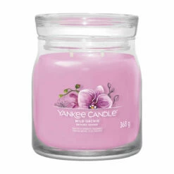Yankee Candle Wild Orchid Signature Medium Jar Candle | Long-Lasting Fragrance | Home Decor & Aromatherapy