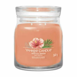 Yankee Candle Tropical Breeze Signature Medium Jar Candle | Long-Lasting Fragrance Candle