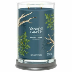 Yankee Candle Bayside Cedar Signature Large Tumbler Candle - Long-lasting Aromatic Candle -Campus Gifts Sales 1630048e bayside cedar signature large tumbler candle 2