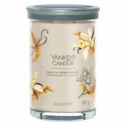 Yankee Candle Vanilla Creme Brulee Signature Large Tumbler Candle - Long-Lasting Fragrance