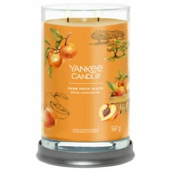 Yankee Candle Farm Fresh Peach Signature Large Tumbler Candle - Long-Lasting Fragrance -Campus Gifts Sales 1631843e farm fresh peach signature large tumbler candle 2