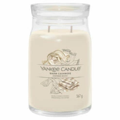 Yankee Candle Warm Cashmere Signature Large Jar Candle - Luxurious Home Fragrance