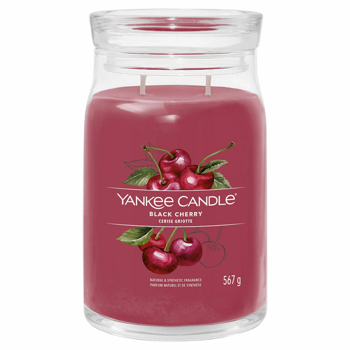 Yankee Candle Black Cherry Signature Large Jar Candle - Long-Lasting Fragrance, Premium Quality 3 Yankee Candle Black Cherry Signature Large Jar Candle - Long-Lasting Fragrance, Premium Quality