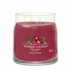 Yankee Candle Black Cherry Signature Medium Jar Candle - Long-Lasting Fragrance for Home -Campus Gifts Sales 1701391e black cherry signature medium jar candle 2