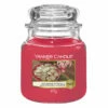 Yankee Candle Peppermint Pinwheels Medium Jar Candle | Festive Mint Fragrance | Long-Lasting Scent