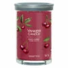 Yankee Candle Black Cherry Signature Large Tumbler Candle - Long-Lasting Fragrance