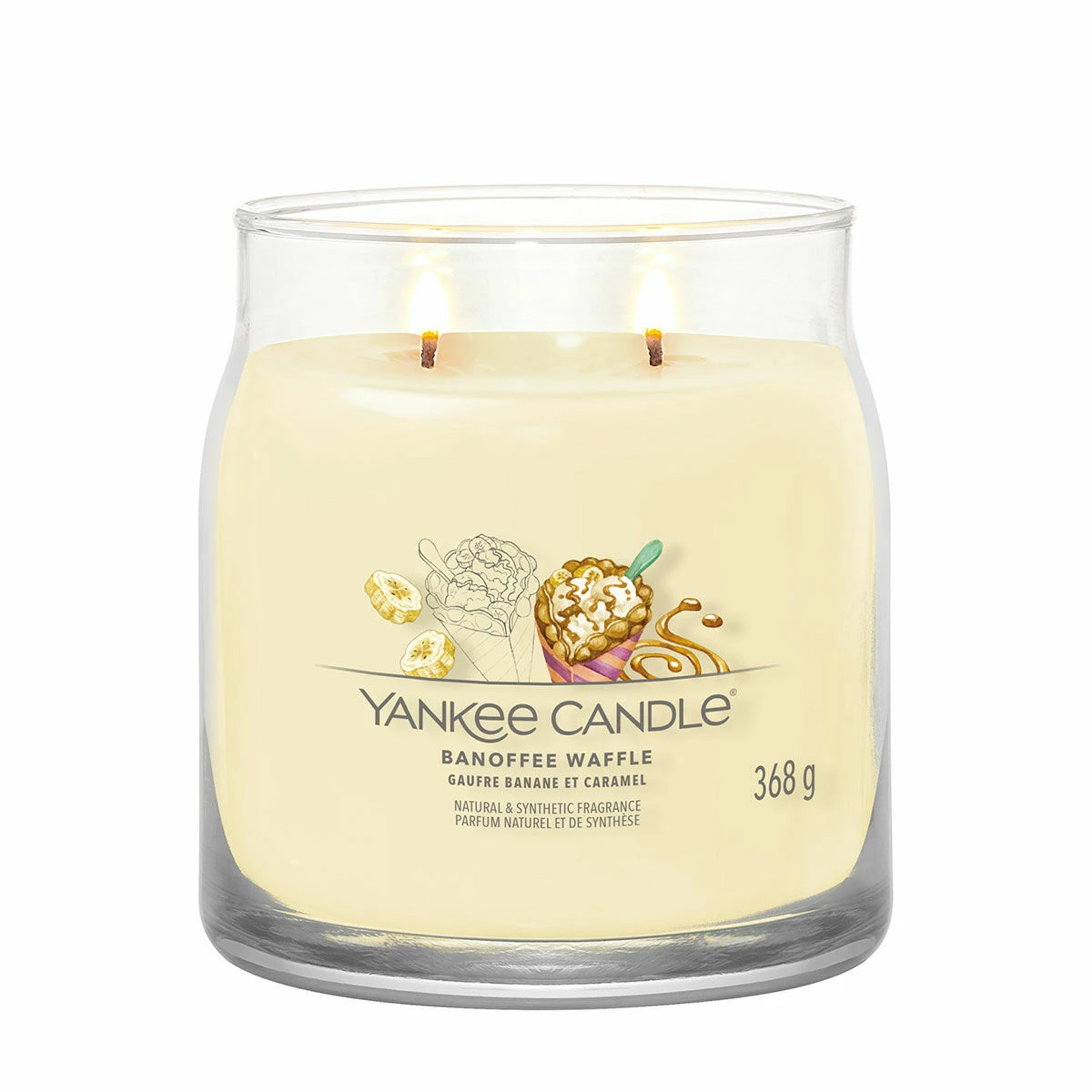 Yankee Candle Banoffee Waffle Signature Medium Jar Candle | Long-Lasting Fragrance | UK 4 Yankee Candle Banoffee Waffle Signature Medium Jar Candle | Long-Lasting Fragrance | UK - Image 2