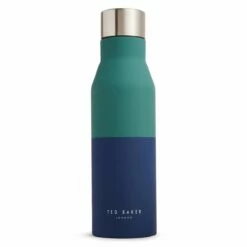 Ted Baker CLIFFI Two Tone Dark Green & Navy Water Bottle | Stylish & Durable
