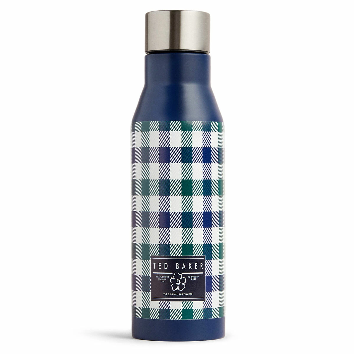 Ted Baker RONNE House Check Dark Blue Water Bottle | Stylish & Durable 3 Ted Baker RONNE House Check Dark Blue Water Bottle | Stylish & Durable