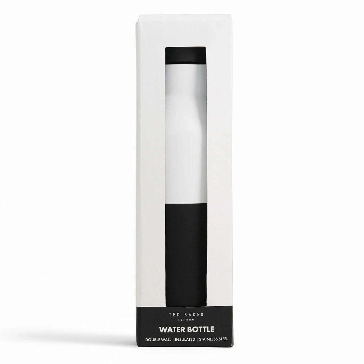 Ted Baker MAEVIEE Two Tone Black & White Water Bottle | Stylish & Durable Flask 4 Ted Baker MAEVIEE Two Tone Black & White Water Bottle | Stylish & Durable Flask - Image 2