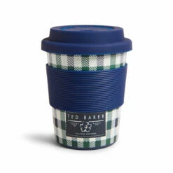 Ted Baker JAYYO House Check 227ml Mini Travel Cup - Stylish & Compact Travel Mug