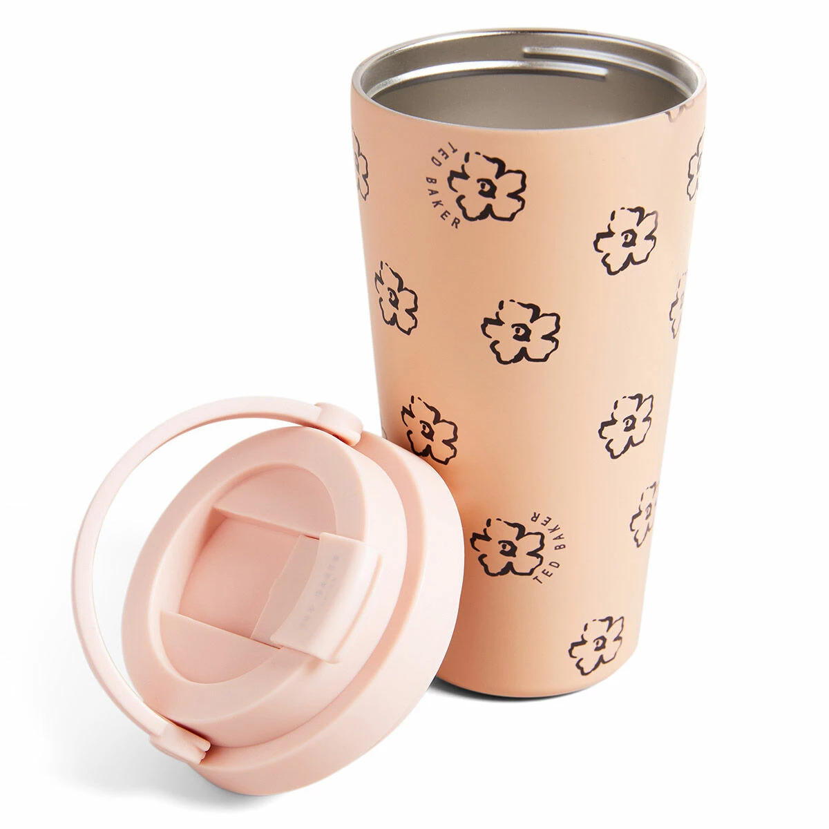 Ted Baker BETTANI Magnolia Flower Pink 450ml Large Travel Cup - Stylish & Insulated 5 Ted Baker BETTANI Magnolia Flower Pink 450ml Large Travel Cup - Stylish & Insulated - Image 3