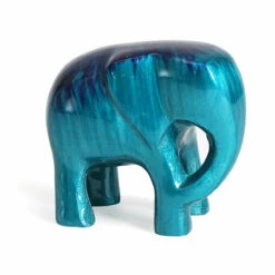 Tilnar Art Aluminark Brushed Aqua Large Elephant - New In | Stylish Home Decor