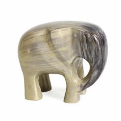 Tilnar Art Aluminark Brushed Silver Large Elephant Ornament - New In