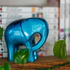 Tilnar Art Aluminark Brushed Aqua Extra Large Elephant - New In -Campus Gifts Sales 34867 ba tilnar art aluminark brushed aqua extra large elephant lifestyle 2