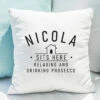 Personalised Sits Here Cushion - Custom Home Decor - New In -Campus Gifts Sales 4004497 pmc personalised sits here cushion 1