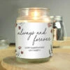 Personalised ‘Always & Forever’ Large Scented Jar Candle – New In 2 Personalised ‘Always & Forever’ Large Scented Jar Candle – New In -Campus Gifts Sales 4004740