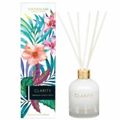 Stoneglow Infusion Clarity Cashmerian Woods & Saffron Reed Diffuser | Premium Home Fragrance