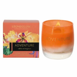 Stoneglow Infusion Adventure Saffron & Bergamot Tumbler Candle - New In