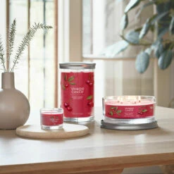 Yankee Candle Black Cherry Signature Multi-Wick Tumbler Candle | Long-Lasting Fragrance | Premium Home Decor -Campus Gifts Sales black cherry signature collection lifestyle 1