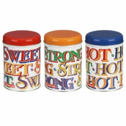 Emma Bridgewater Brighter World Set Of Three Round Caddies - New In Collection