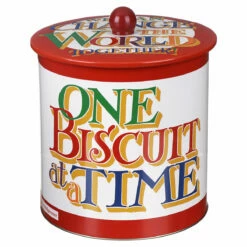 Emma Bridgewater Brighter World Biscuit Barrel - Kitchen Storage & Decor