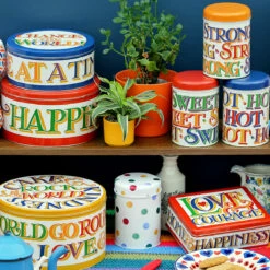 Emma Bridgewater Brighter World Set Of Three Round Caddies - New In Collection -Campus Gifts Sales bri3146 emma bridgewater brighter world set of three round cake tins ls