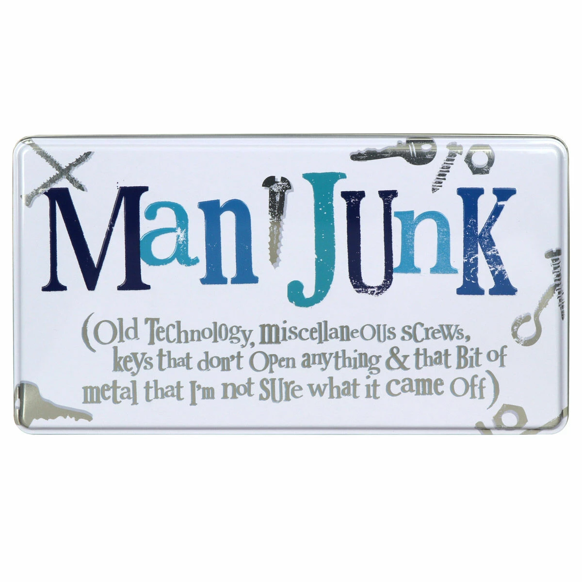 The Bright Side Extra Large Man Junk Tin | Durable Storage Solution 5 The Bright Side Extra Large Man Junk Tin | Durable Storage Solution - Image 3