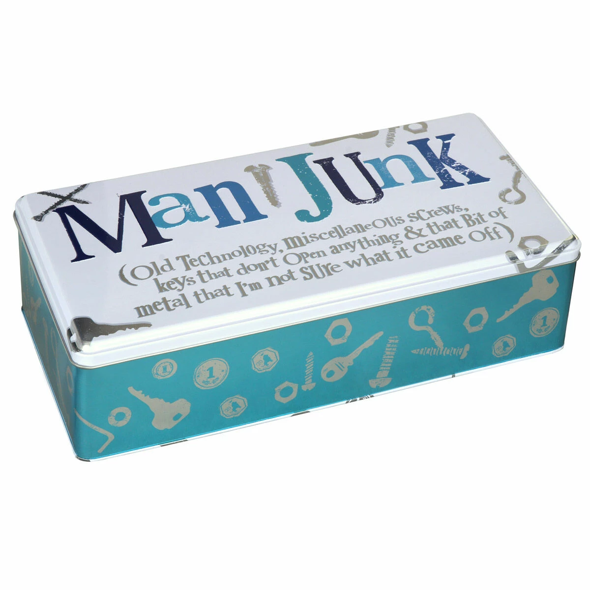The Bright Side Extra Large Man Junk Tin | Durable Storage Solution 4 The Bright Side Extra Large Man Junk Tin | Durable Storage Solution - Image 2