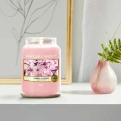 Yankee Candle Cherry Blossom Large Jar Candle | Long-Lasting Fragrance for Home | Premium Quality -Campus Gifts Sales cherry blossom large jar