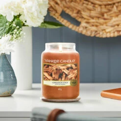 Yankee Candle Cinnamon Stick Large Jar Candle - Warm & Spicy Aroma, Long-Lasting Fragrance 6 Yankee Candle Cinnamon Stick Large Jar Candle - Warm & Spicy Aroma, Long-Lasting Fragrance -Campus Gifts Sales cinnamon stick large jar