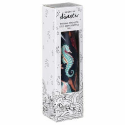 House Of Disaster Coral 500ml Thermal Water Bottle - Insulated, Leak-Proof, Eco-Friendly -Campus Gifts Sales corfla house of disaster coral 500ml thermal water bottle box