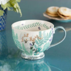 House Of Disaster Boulevard Green Teacup With Gift Box | Premium Ceramic Mug -Campus Gifts Sales disaster designs boucupgre boulevard green teacup with gift box lifestyle 02 m