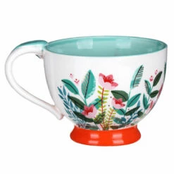 House Of Disaster Secret Garden Fox Teacup with Gift Box - Elegant Ceramic Mug -Campus Gifts Sales disaster designs seccupfox secret garden fox teacup with gift box 2 new v2