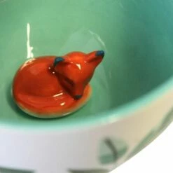 House Of Disaster Secret Garden Fox Teacup with Gift Box - Elegant Ceramic Mug -Campus Gifts Sales disaster designs seccupfox secret garden fox teacup with gift box 4