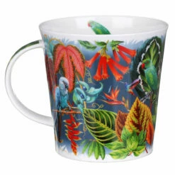 Dunoon Borneo Parrot Cairngorm Shape Mug - New In Collection -Campus Gifts Sales dunoon ca bneo pa cairngorm borneo parrot mug 14 copy