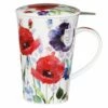Dunoon Wild Garden Shetland Tea Infuser Set - Elegant Ceramic Mug with Infuser
