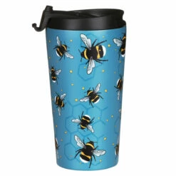 Eco Chic Blue Bees Stainless Steel Travel Coffee Cup - Insulated, Leak-Proof & Stylish 10 Eco Chic Blue Bees Stainless Steel Travel Coffee Cup - Insulated, Leak-Proof & Stylish -Campus Gifts Sales eco chic n01 blue bees stainless steel travel coffee cup 02m