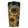 Eco Chic Sunflowers Stainless Steel Travel Coffee Cup | Insulated Travel Mug | Eco-Friendly Design