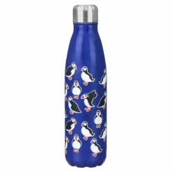 Eco Chic Royal Blue Puffin 500ml Thermal Drinks Bottle - Insulated & Stylish