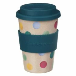 Emma Bridgewater Polka Dot Rice Husk Travel Cup - Stylish & Eco-Friendly