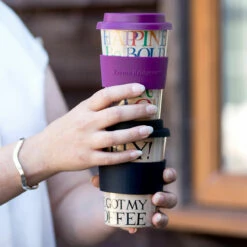 Emma Bridgewater Black Toast Rice Husk Travel Cup | Stylish & Eco-Friendly Travel Mug -Campus Gifts Sales elite emma bridgewater rainbow toast black toast rice husk travel cup lifestyle m 1