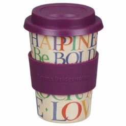Emma Bridgewater Rainbow Toast Rice Husk Travel Cup - Stylish & Eco-Friendly Travel Mug