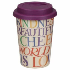 Emma Bridgewater Rainbow Toast Rice Husk Travel Cup - Stylish & Eco-Friendly Travel Mug -Campus Gifts Sales elite rt6100 emma bridgewater rainbow toast rice husk travel cup 4