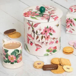 Emma Bridgewater Blossom Biscuit Barrel | Floral Design Storage Tin -Campus Gifts Sales emma b blossom biscuit barrel
