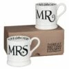 Emma Bridgewater Black Toast Mr & Mrs Boxed Set of Two Half Pint Mugs - Elegant Ceramic Mugs for Couples -Campus Gifts Sales emmabridgewater blacktoast mrmrs 2halfpintmugsboxed 1blt020013 x1