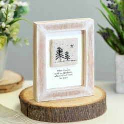 East Of India ‘When It Rains’ Wooden Sign - New In Home Décor