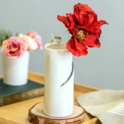 East Of India Cliff House Large Vase - New In Collection